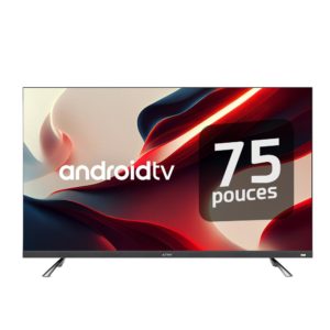 Smart TV 75LX300QD ASTECH 75 Pouces avec une Barre de Son  499.000CFA